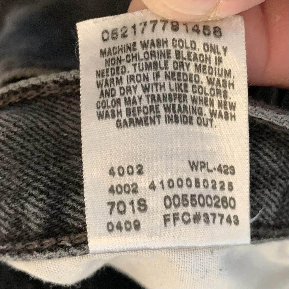 Levis 550 Jeans Mens 34x32‎ Gray Stone Wash Relaxed Fit Tapered Leg Denim Pants